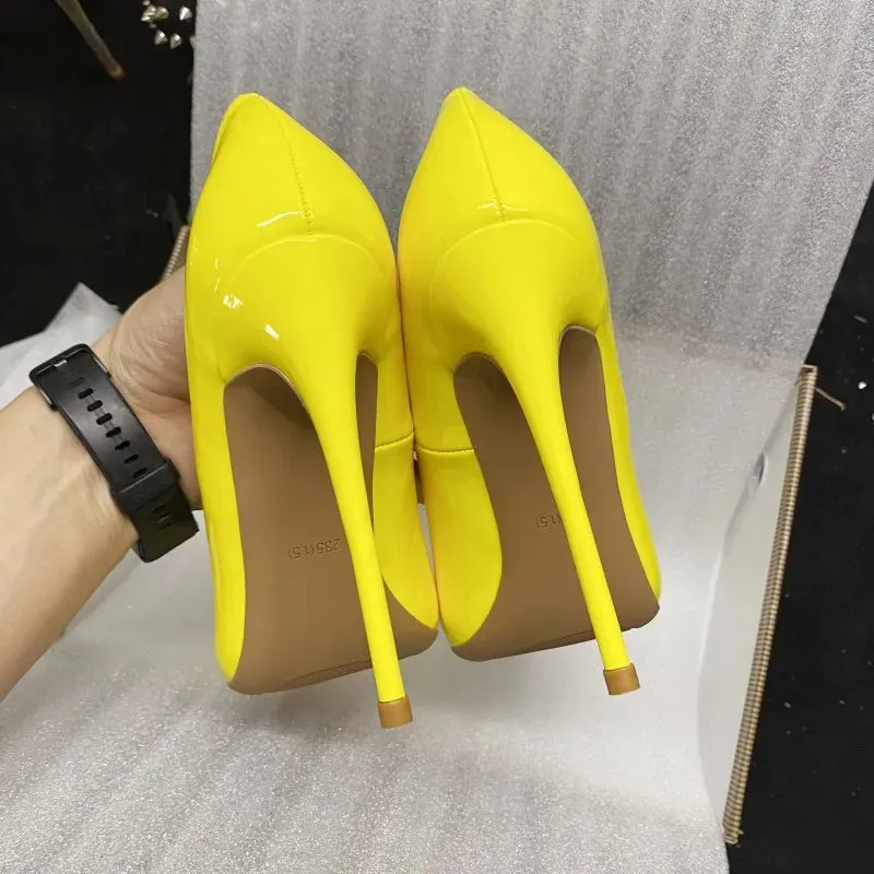 12cm High Heels Sexy Ladies Party Dress Shoes Club Dance Pumps