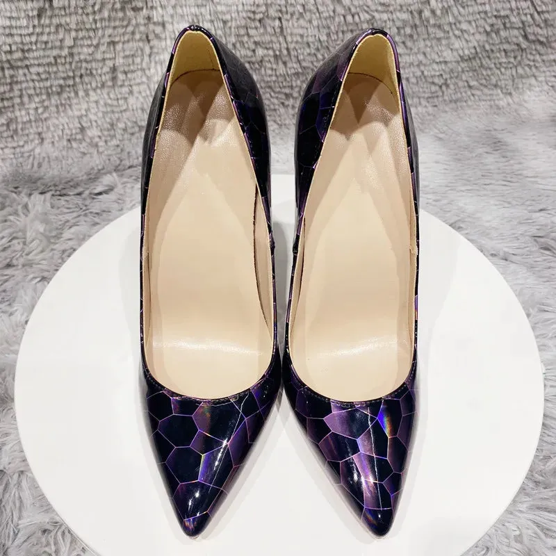 12cm wedding, bride  Women's pointed high heels
