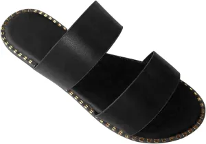 2025 Flats for Women Beach Slides Sandals Stylish Slip-On Sandals Comfortable Slippers Summer Casual Footwear