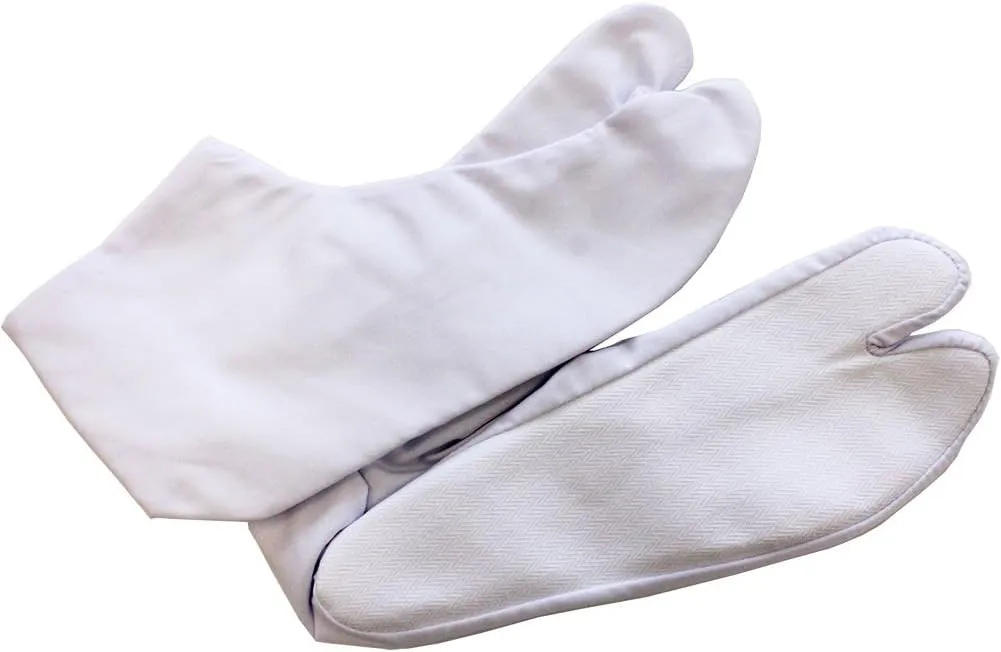 Adult Japanese Kimono Tabi Socks with 4 Kohaze Clasps