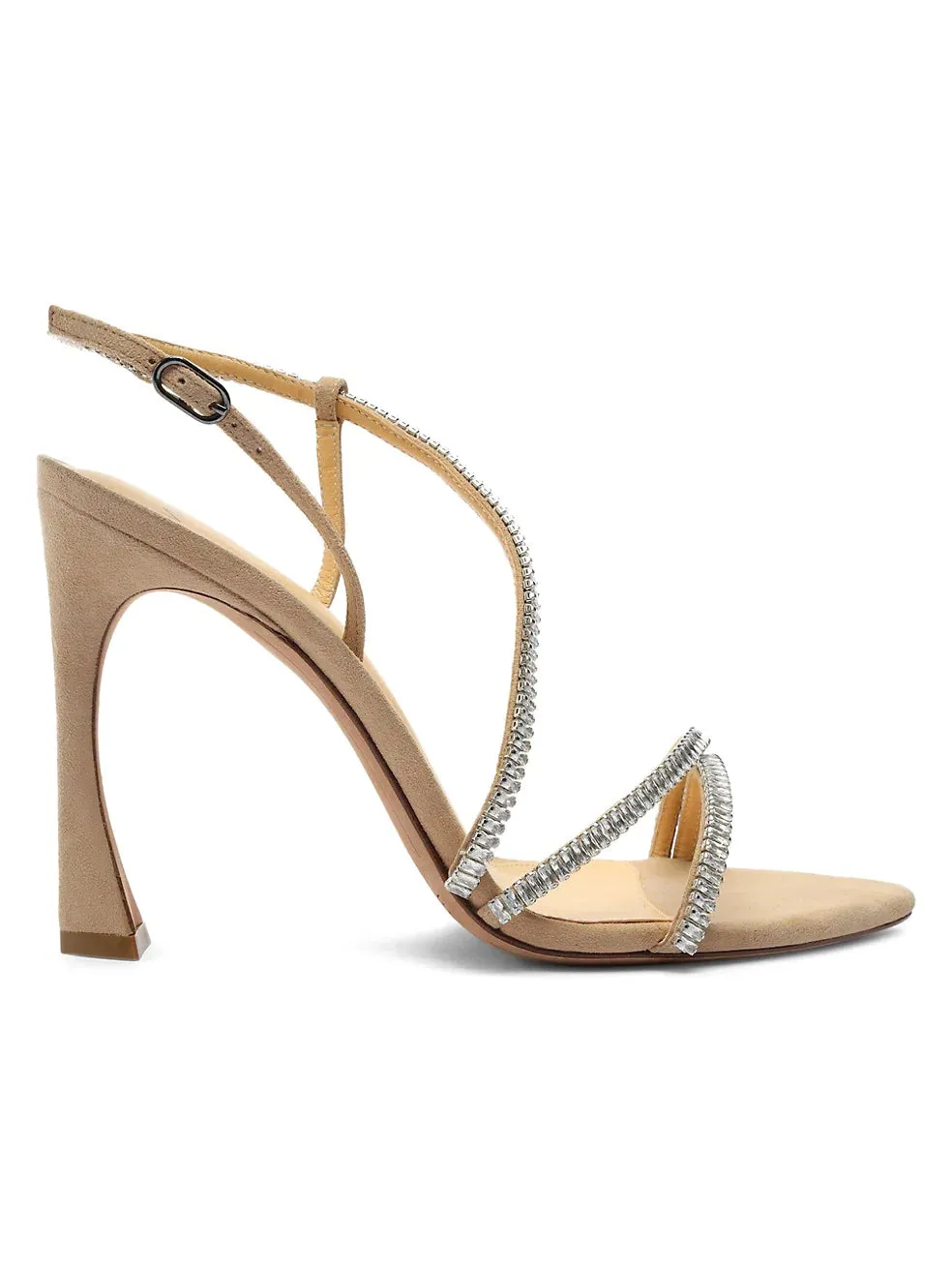 Alexandre Birman Alana Zircone Suede Sandals