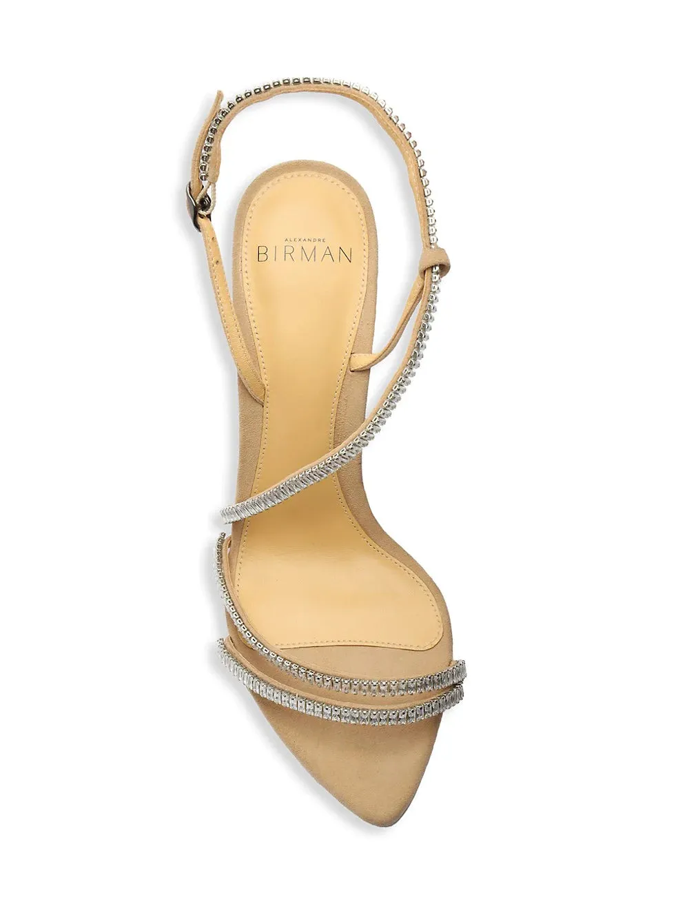 Alexandre Birman Alana Zircone Suede Sandals