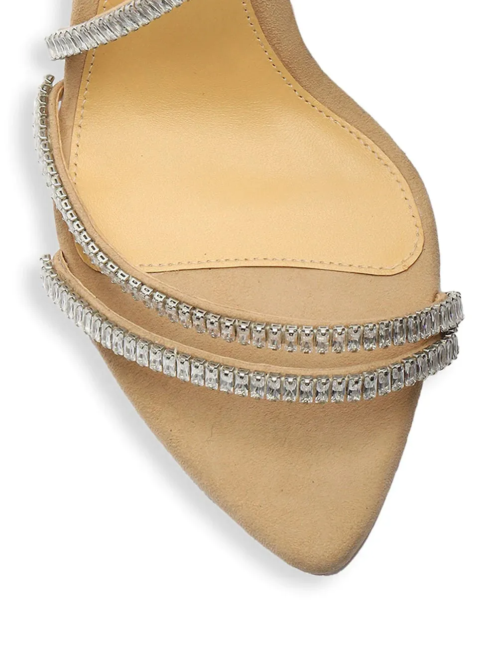 Alexandre Birman Alana Zircone Suede Sandals