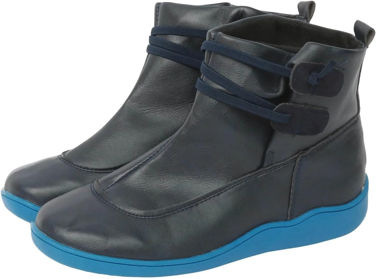 AMDBEL Boots for Women Ankle Booties No Heel Premium Orthopedic Shoes Arch Support Leather Comfortable Side Zip Winter Boots