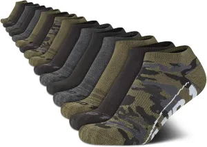 AND1 Boys Low Cut Socks - 16 Pack Breathable Moisture-Wicking Cushioned Athletic No Show Socks for Boys (Sizes: Small-Large)
