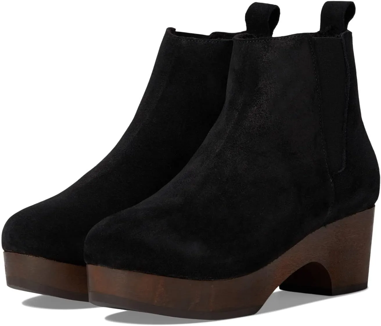 André Assous Womens Sanaa Leather Ankle Chelsea Boots Black 6 Medium (B,M)