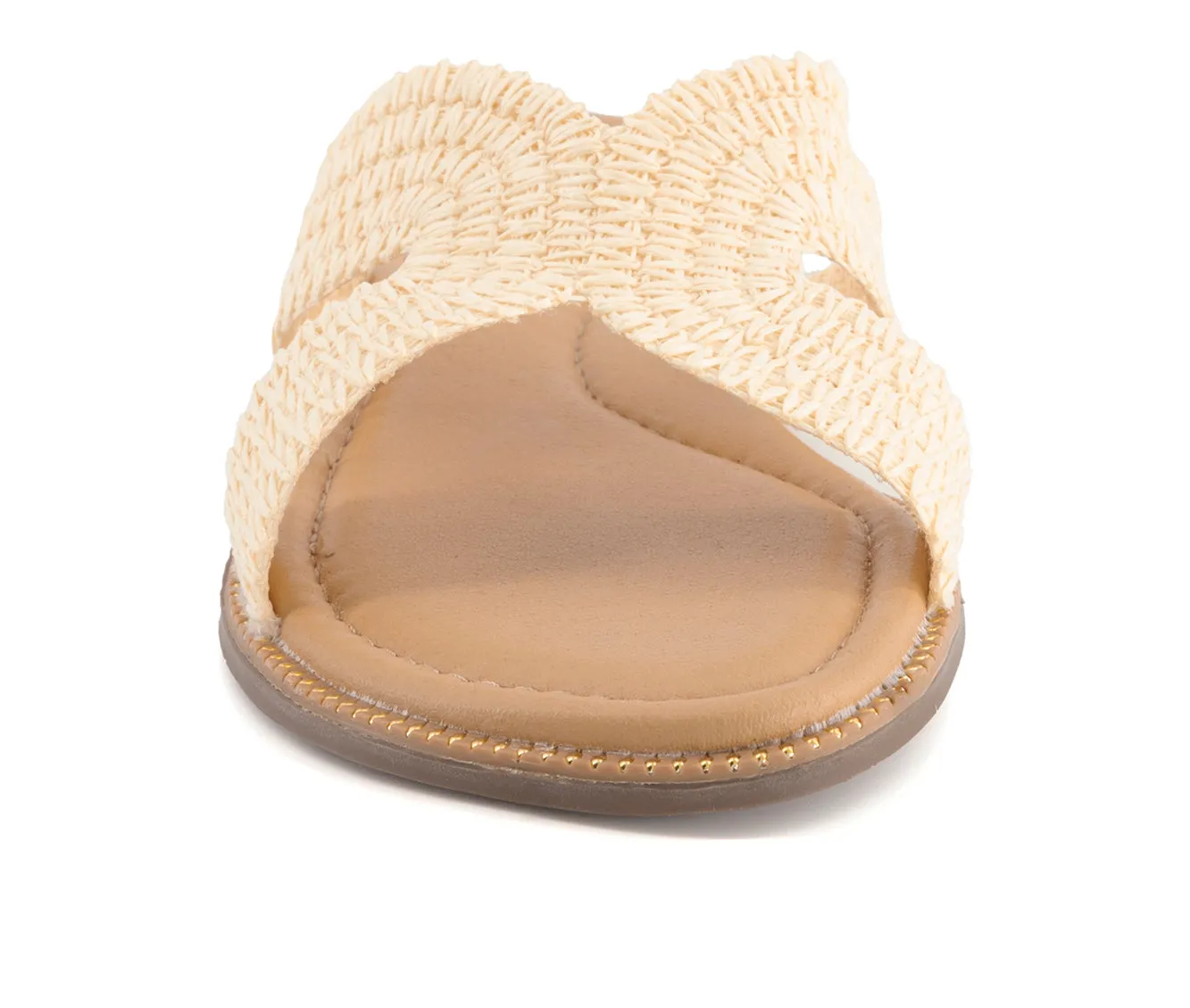 Andrea Women's Flat Slide Sandals with Ultra Comfort Insole 69157