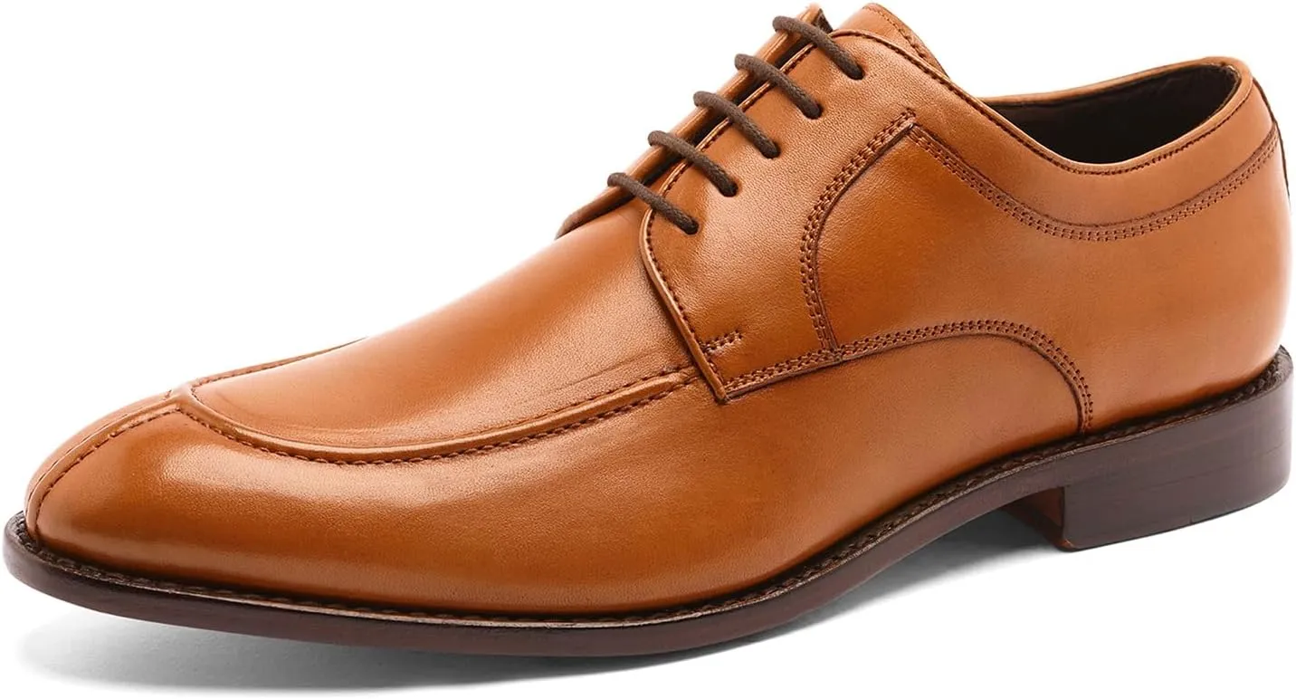 Anthony Veer Wallace Split-Toe Dress Shoes for Men | Lace-up | Goodyear Welt Construction | Cushioned Footbed & Recraftable Leather Sole with Stacked Heel | Full Grain Calfskin Leather Upper