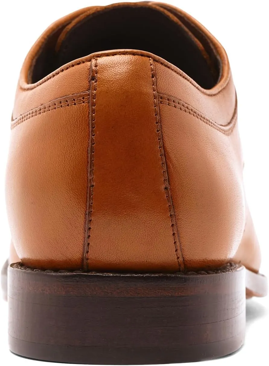 Anthony Veer Wallace Split-Toe Dress Shoes for Men | Lace-up | Goodyear Welt Construction | Cushioned Footbed & Recraftable Leather Sole with Stacked Heel | Full Grain Calfskin Leather Upper