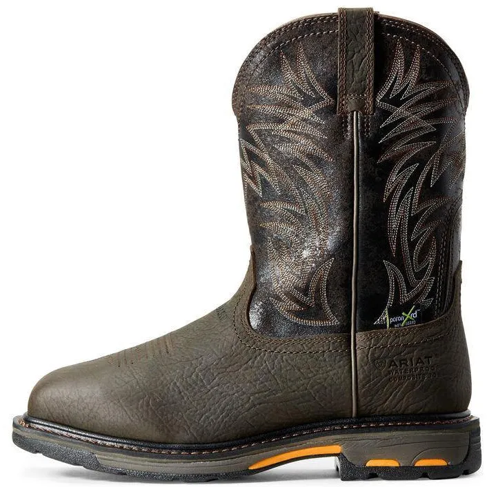 Ariat Men's WorkHog 11" Composite Toe Waterproof MetGuard Western Work Boot - 10016265