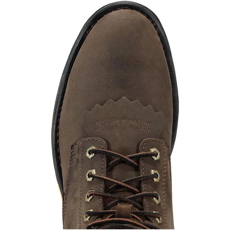 Ariat Men's WorkHog 8" Soft Toe Waterproof Western Work Boot - Oily Brown - 10011939