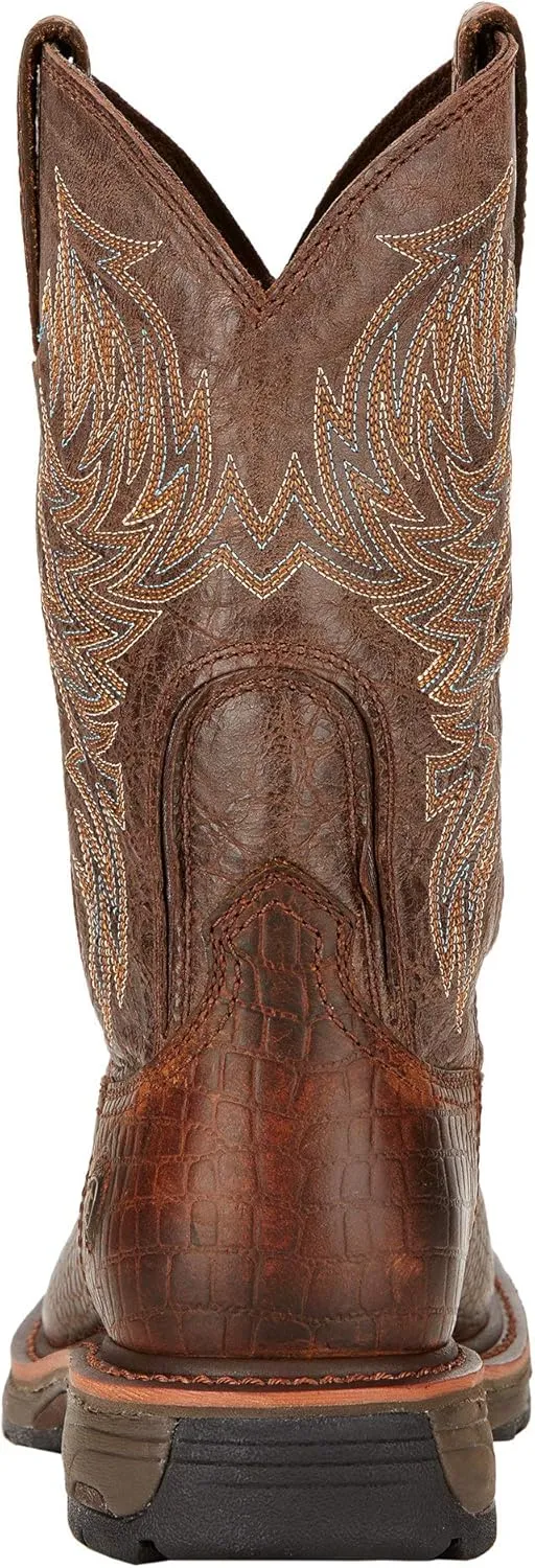 Ariat Men's WorkHog Wide Square Toe Waterproof Steel Toe Work Boot