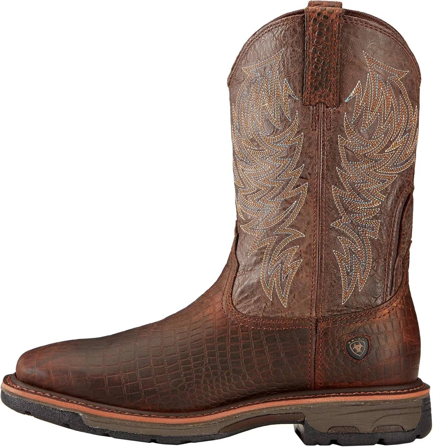 Ariat Men's WorkHog Wide Square Toe Waterproof Steel Toe Work Boot