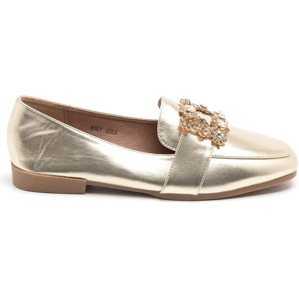 Ava dame loafers 8061 - Gold