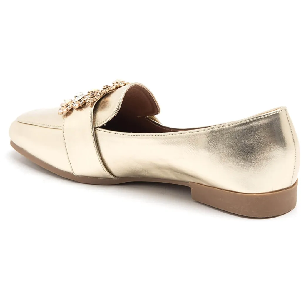 Ava dame loafers 8061 - Gold