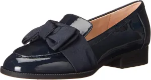 Bandolino Women's Lindio Loafer, Navy Patent 402, 9.5