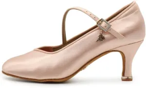 BDdance Women's Latin Modern Jazz Tango Waltz Dance Shoes Ballroom Dancing for Ladies Satin, #138, Light Tan, 4.5-11