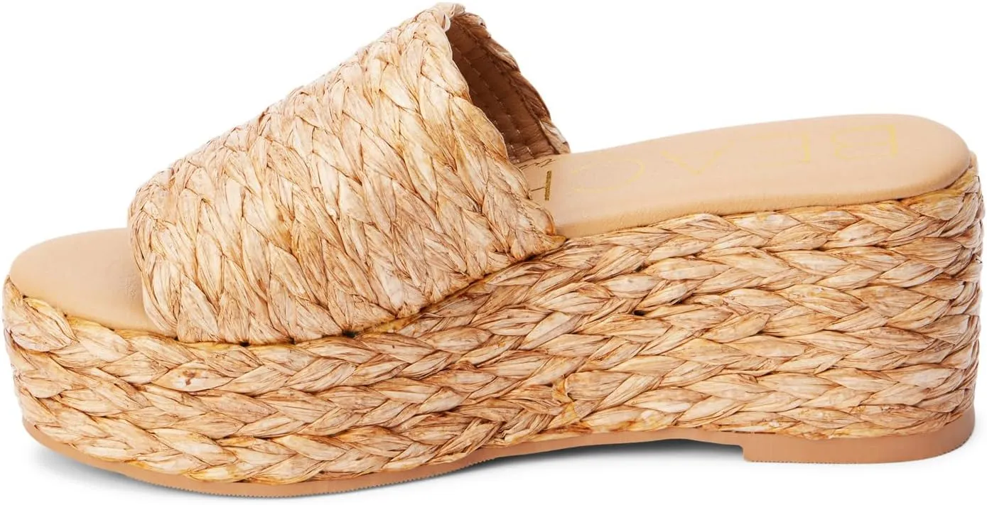 BEACH by Matisse Womens Peony Platform Espadrille Casual Sandals Casual High Heel 3" & Up