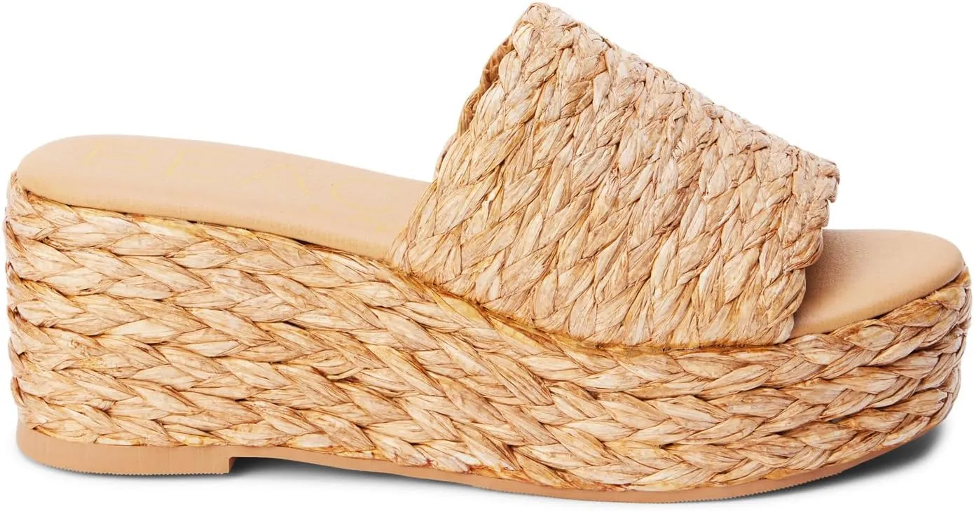BEACH by Matisse Womens Peony Platform Espadrille Casual Sandals Casual High Heel 3" & Up
