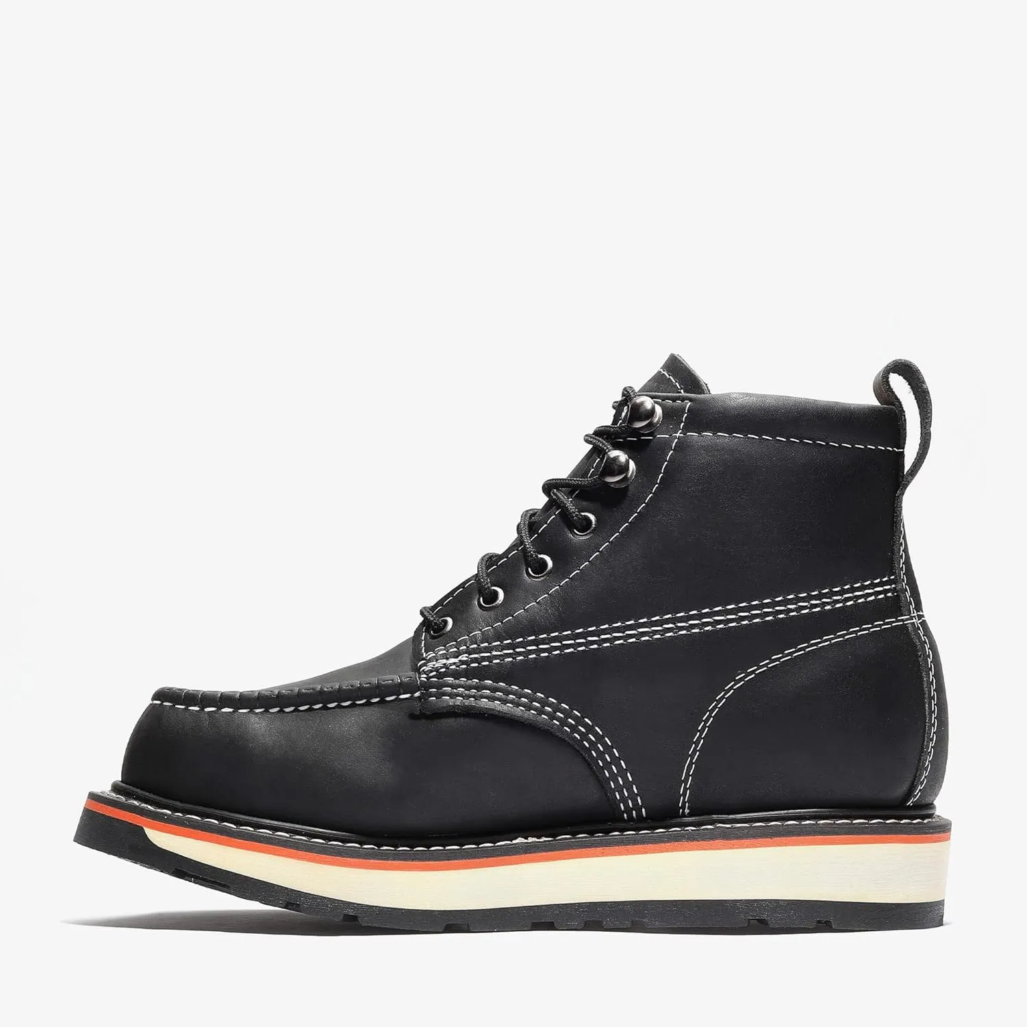 Bonanza Boots FRONTIER DUAL 6" Moc Toe Work Boot - Premium Leather, Comfort Insole & Tough Wedge Outsole