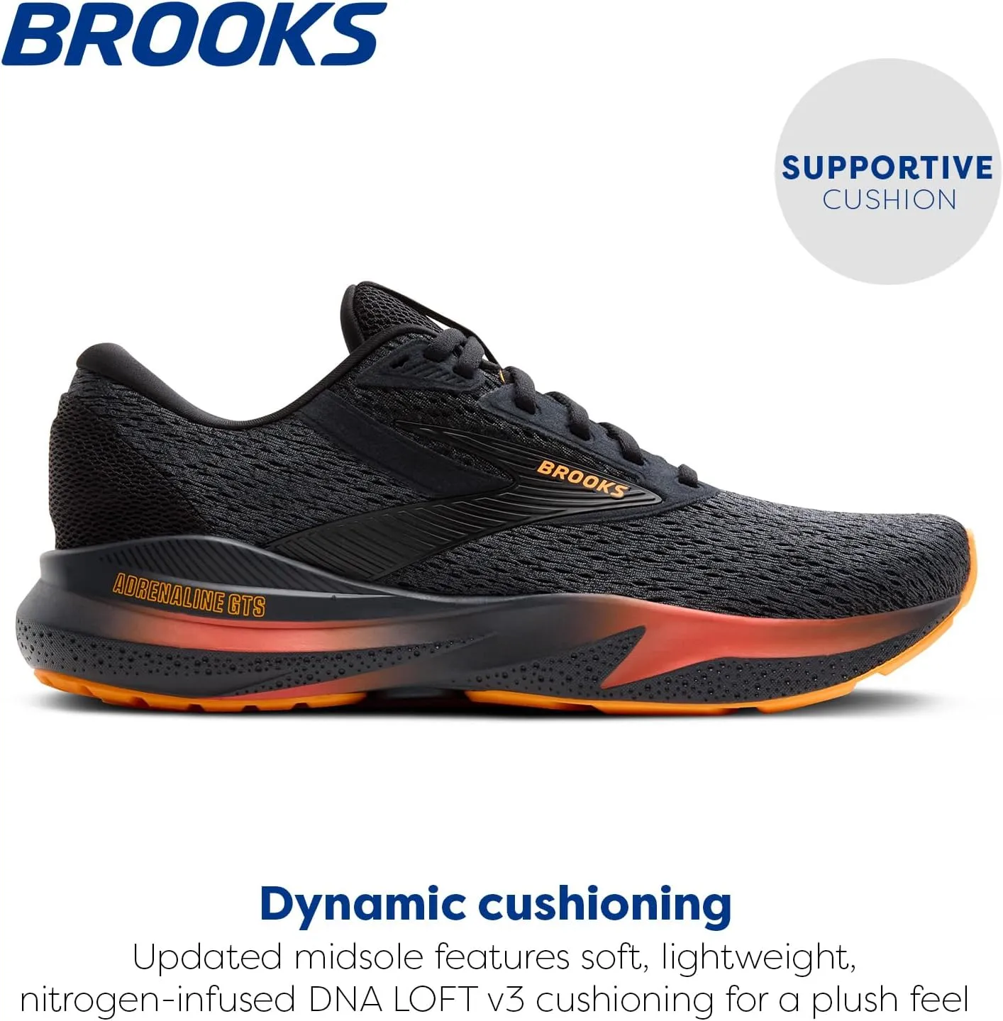 Brooks Men’s Adrenaline GTS 24 Supportive Running Shoe