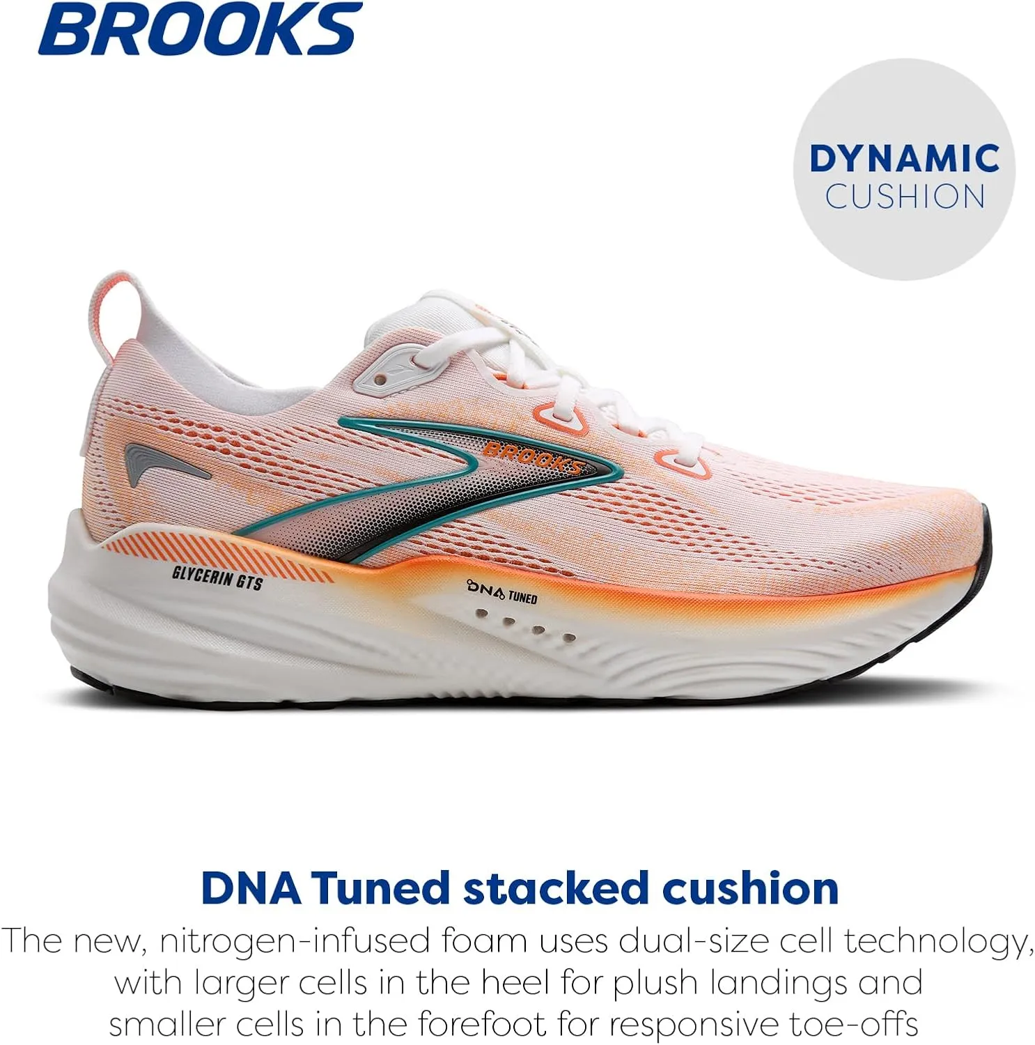 Brooks Men’s Glycerin GTS 22 Supportive Running Shoe