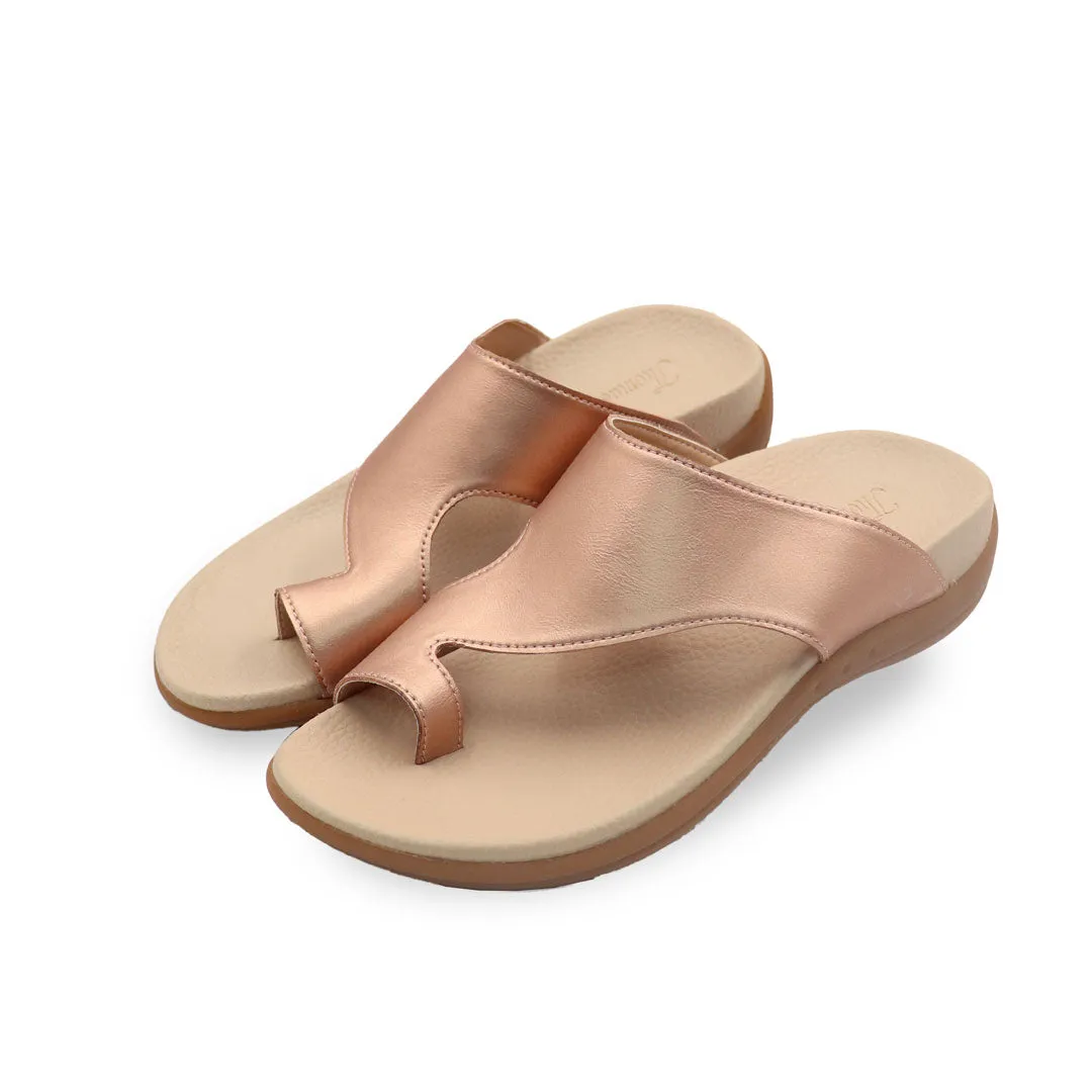 Bunion-Friendly Simple Toe Strap Flat Sandals [Comfy Health Series][ODD SIZES LEFT]