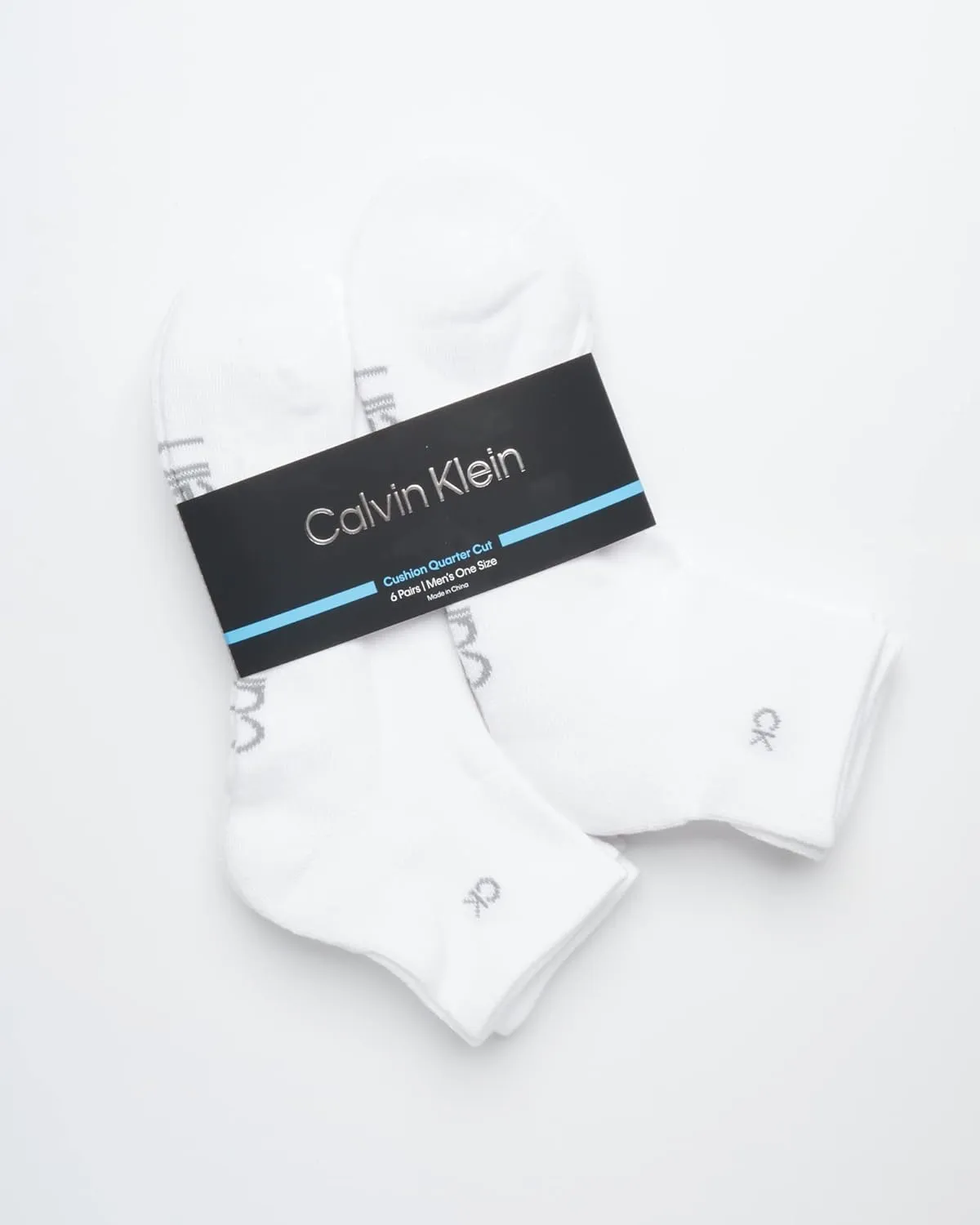 Calvin Klein Men's High Quarter Socks - 6 Pack Breathable Soft Cushioned Mini Crew Athletic Socks for Men (Shoe Size: 7-12)