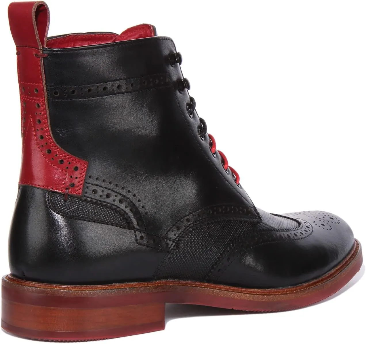 Cameron Men's Lace Up Chelsea Brogue Boot Ankle Boots