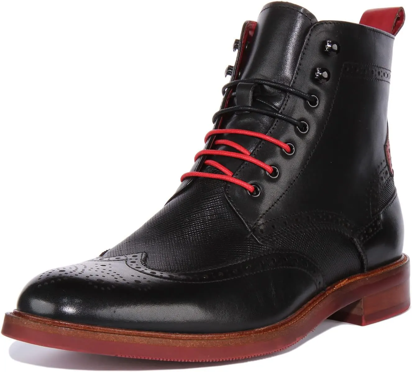 Cameron Men's Lace Up Chelsea Brogue Boot Ankle Boots