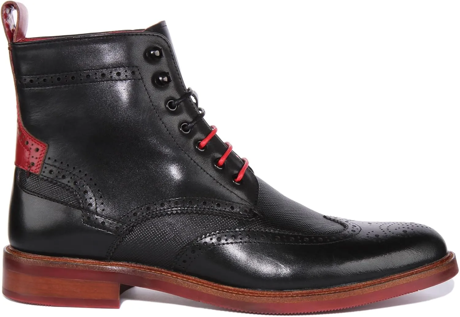 Cameron Men's Lace Up Chelsea Brogue Boot Ankle Boots