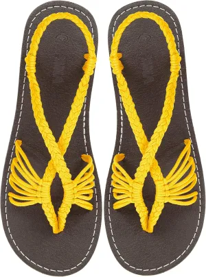 Capana Women's Flat Cork Sandals - Strappy Braided Bohemian Beach Sandals, Spring Casual Shoes, Comfy Boho Flats for Teen Girls – Cocoon