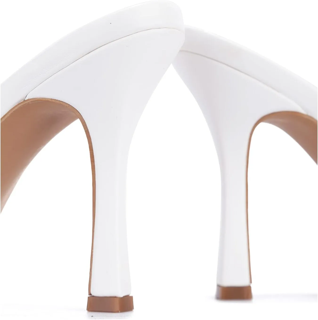 Cape Robbin Tilio Sexy Stiletto High Heels for Women, Square Open Toe Shoes Heels