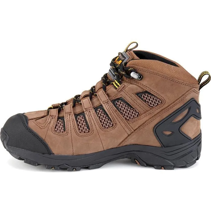 Carolina Men's Quad 5" Soft Toe Waterproof Slip Resistant Hiker Boot -Brown- CA4025