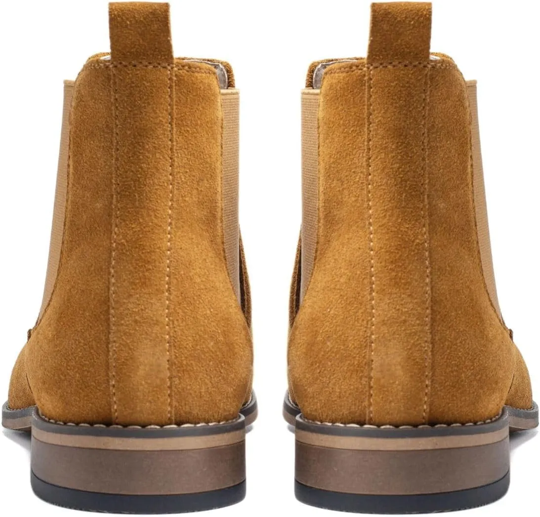 Cestfini Chelsea Boots Men Classic Elastic Dress Boots Casual Men's Chelsea Ankle Boots
