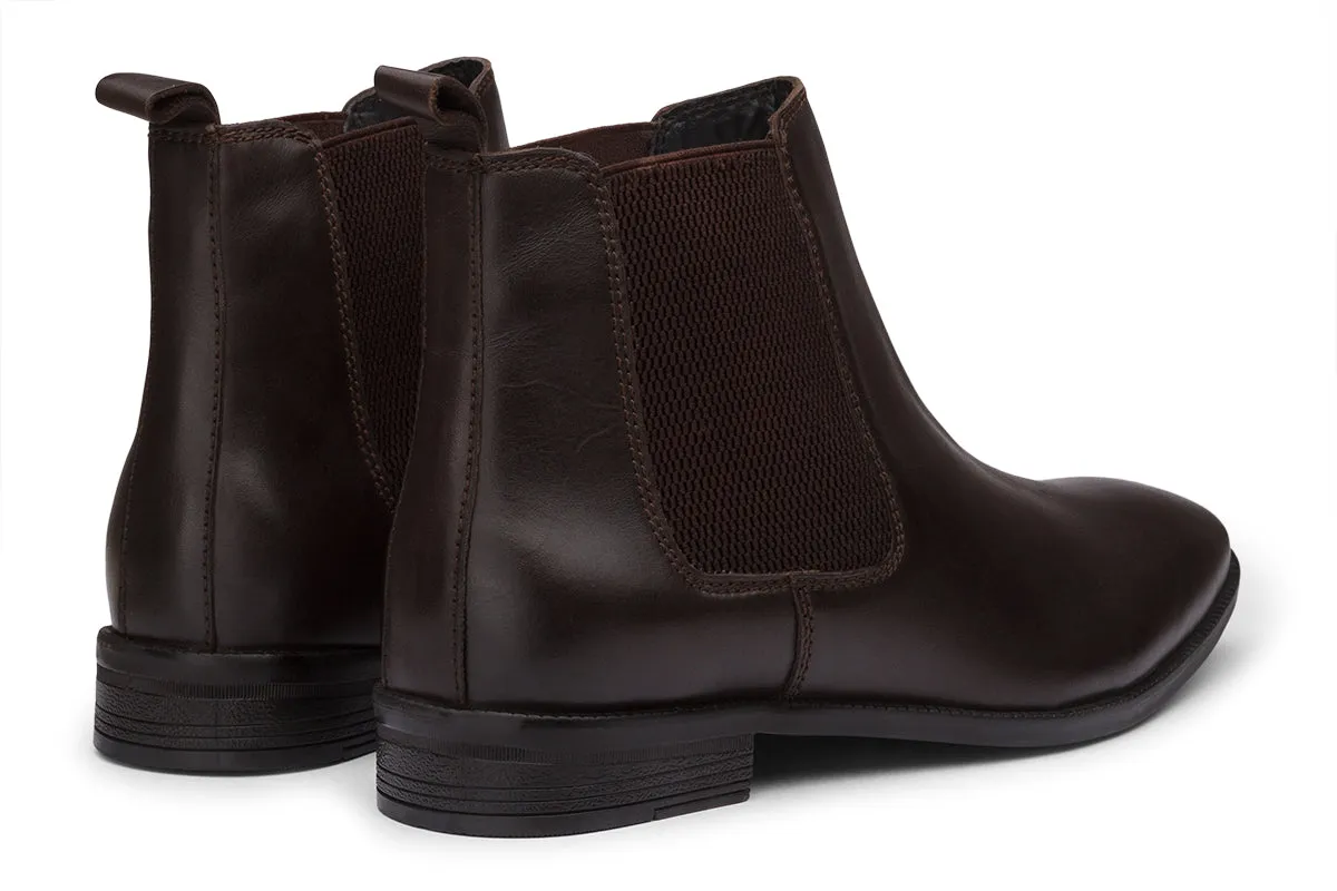 CHELSEA BOOTS - BROWN LEATHER SHOES