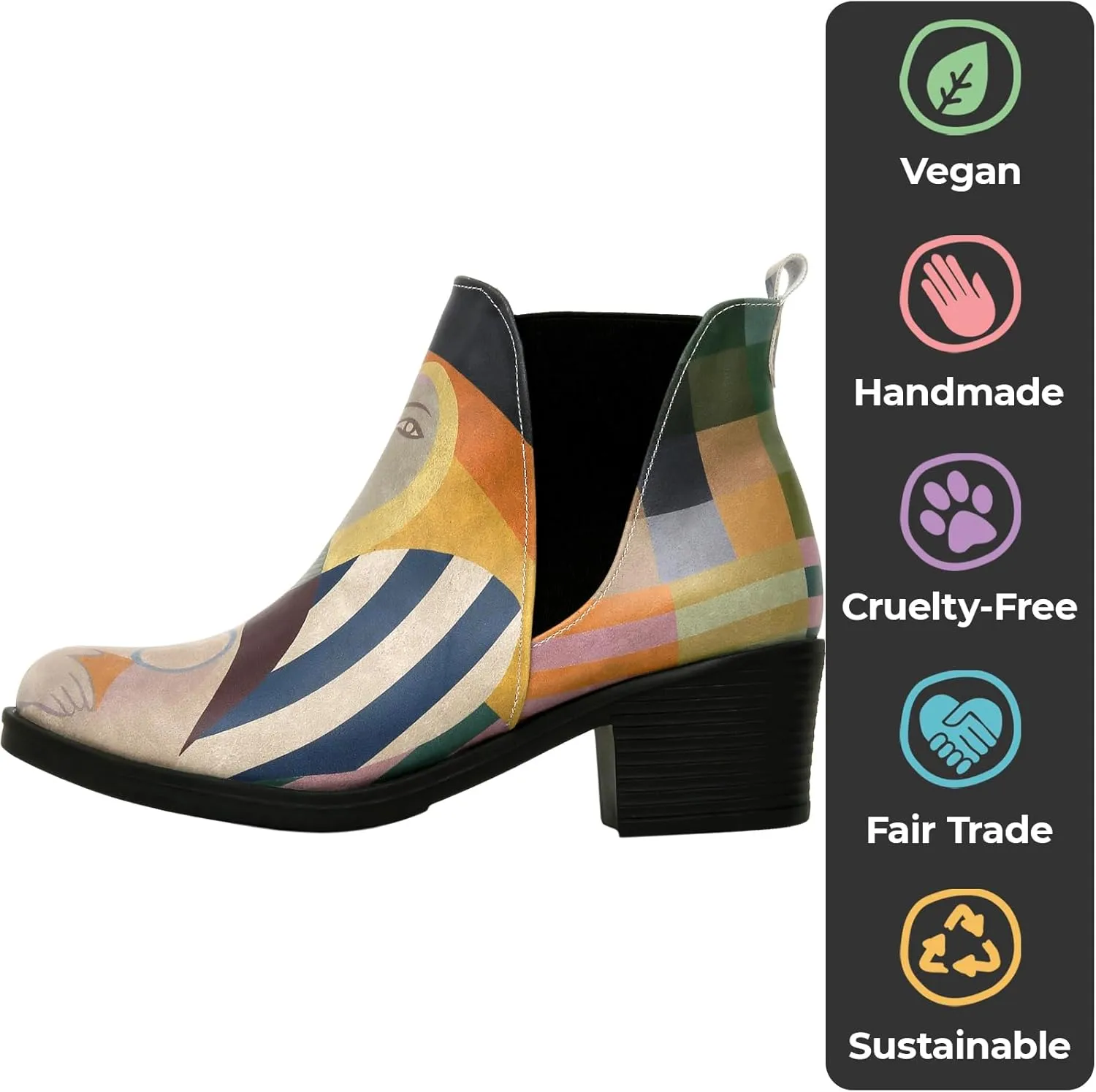 Chelsea Boots for Women - Vegan Leather and Handmade Heeled Ankle boots for Women