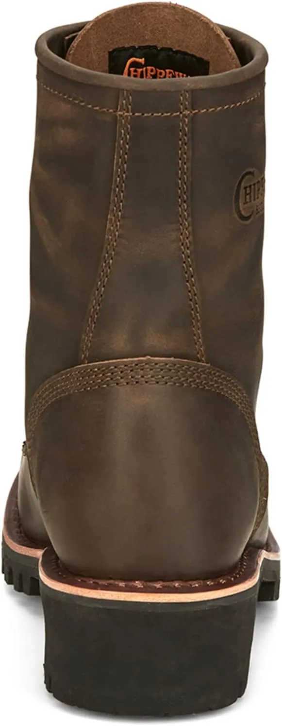 Chippewa Men's Classic 2.0 Wood 8" Logger Work Boot Round Toe - Nc2090