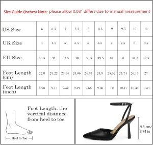 Closed Toe Ankle Strap Heels Women Pumps Pointed Toe Heeled Sandals for Women Stiletto Wedding Dress Shoes