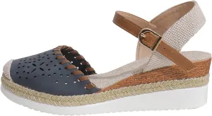 Closed Toe Wedge Sandals for Women Platform Shoes Dressy Comfortable Wide Width Espadrilles Summer Casual Shoes