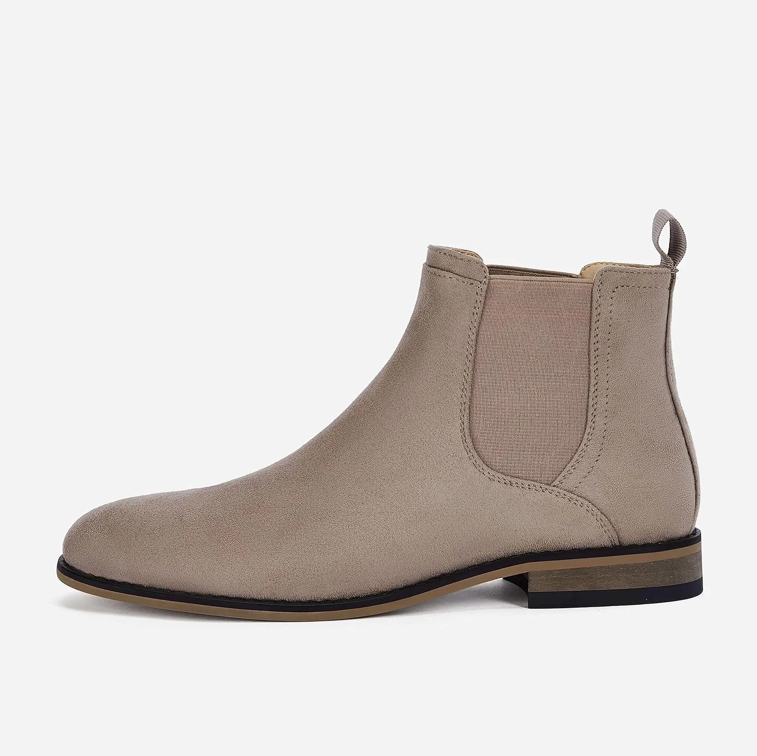 Coutgo Men's Chelsea Boots Comfortable Suede Dress Boots Chukka Ankle Boots