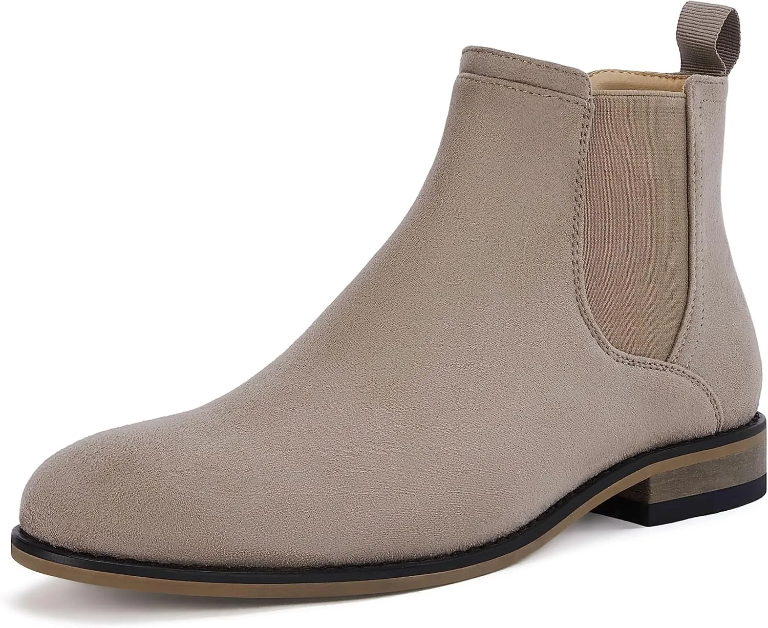 Coutgo Men's Chelsea Boots Comfortable Suede Dress Boots Chukka Ankle Boots