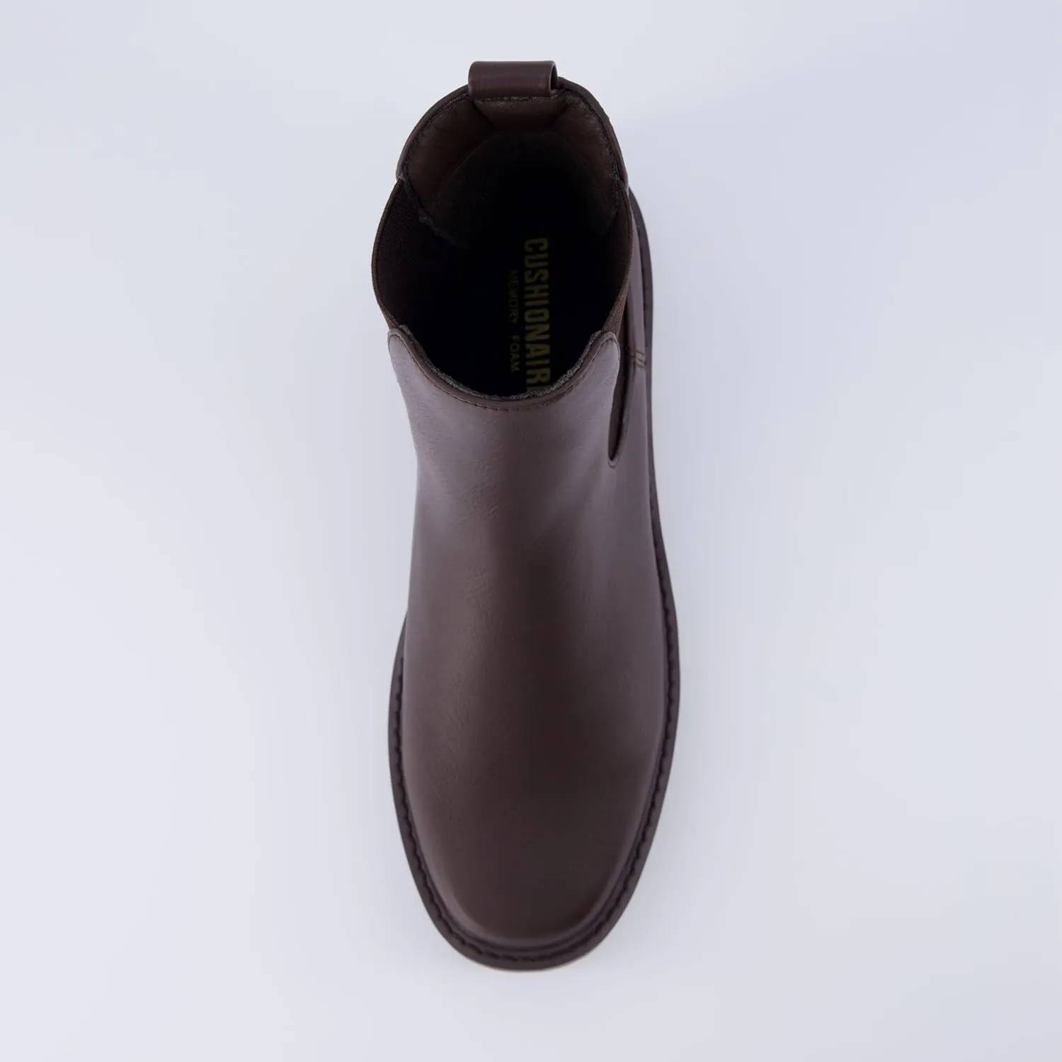 CUSHIONAIRE Women's Felix slip on chelsea boot  Memory Foam, Wide Widths Available