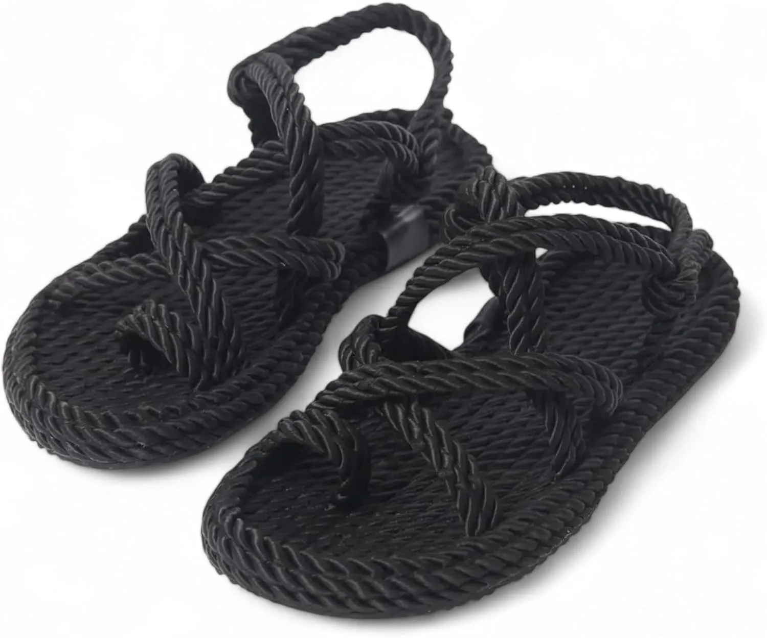 Derimi'O Strappy Sandals - Elegant Braided Sandals for Women - Stylish Strap Sandals for Women - Comfortable and Durable Rope Sandals for Women - Perfect for Casual and Dressy Occasions