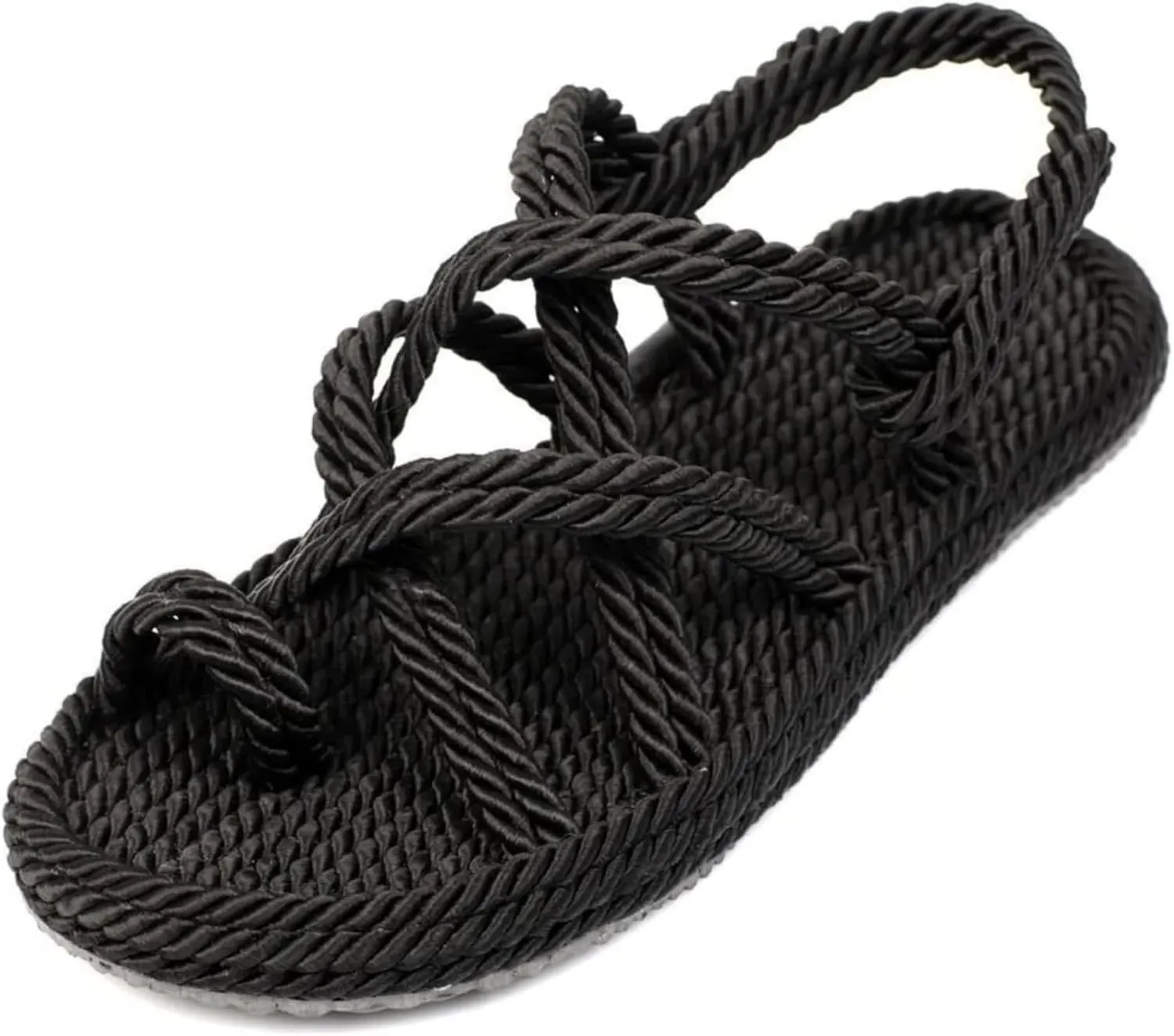 Derimi'O Strappy Sandals - Elegant Braided Sandals for Women - Stylish Strap Sandals for Women - Comfortable and Durable Rope Sandals for Women - Perfect for Casual and Dressy Occasions