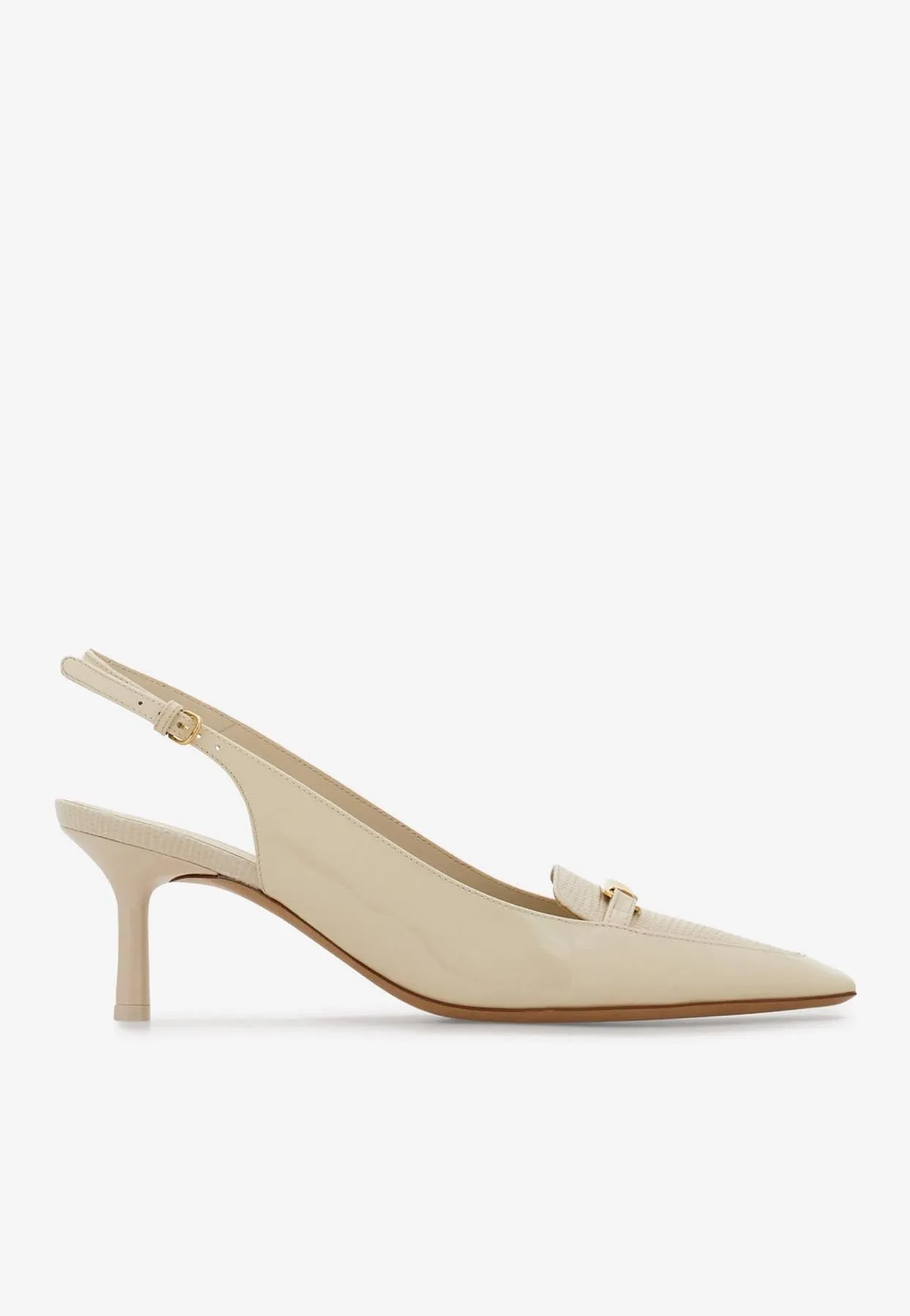 Dilli 55 Vara Buckle Slingback Pumps
