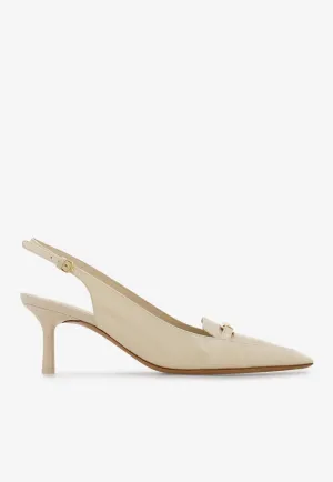 Dilli 55 Vara Buckle Slingback Pumps