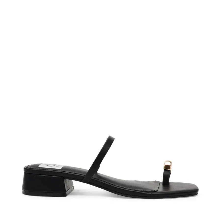 Dolce Vita Narra Black Strappy Block Heel Sandals