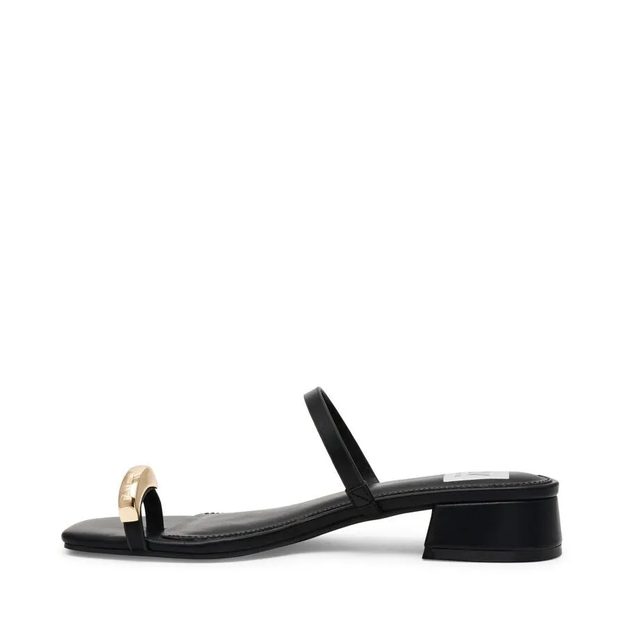 Dolce Vita Narra Black Strappy Block Heel Sandals