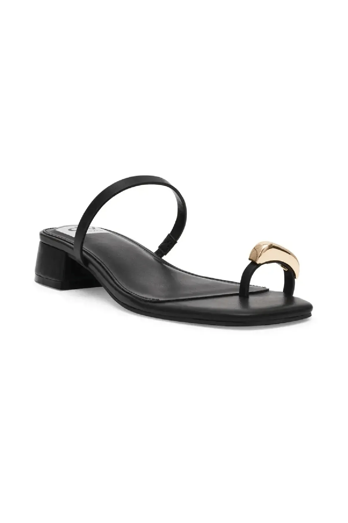 Dolce Vita Narra Black Strappy Block Heel Sandals